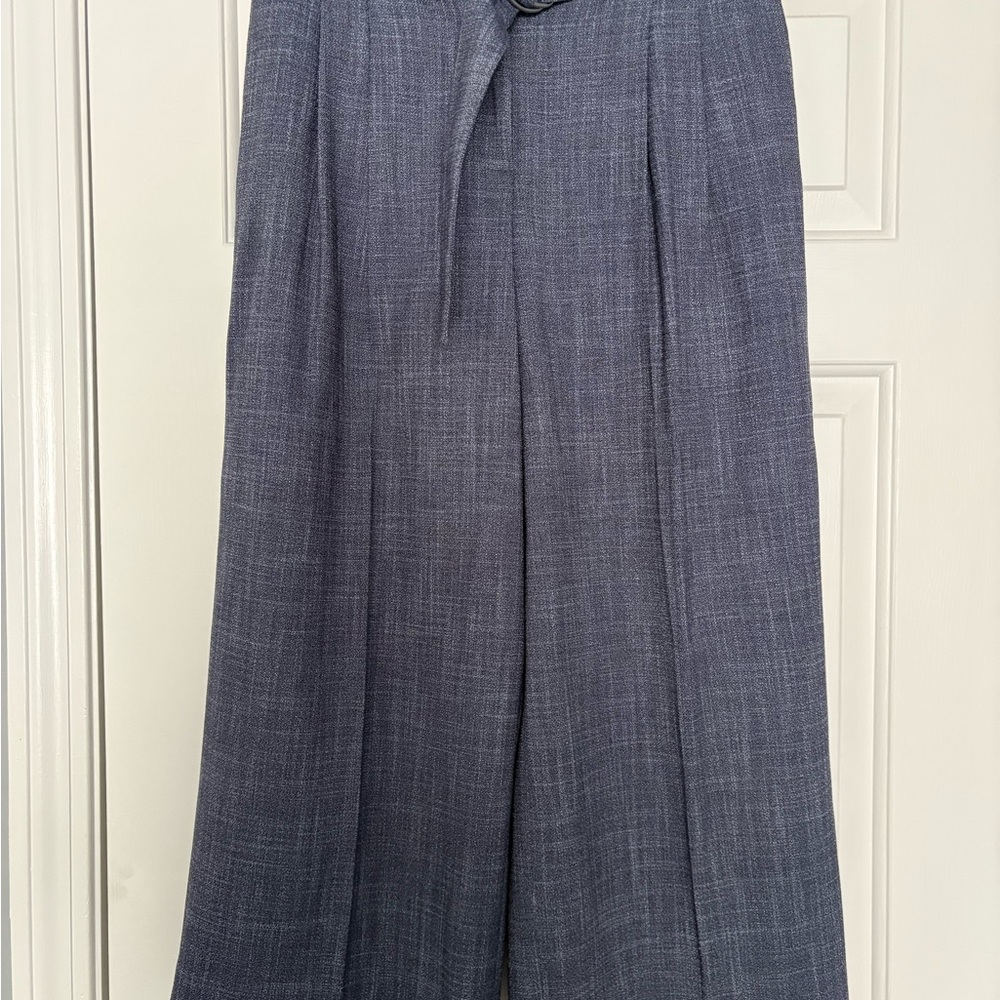 Ann Taylor Classic Women's Wide-Leg Denim Gray Pants